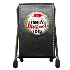 Family Christmas T- Shirt Family Christmas 2022 T- Shirt Pen Holder Desk Clock by ZUXUMI