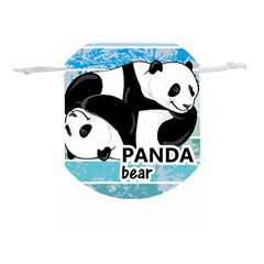 Panda Bear T-shirtcute Panda Bears T-shirt Lightweight Drawstring Pouch (l) by EnriqueJohnson