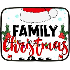 Family Christmas T- Shirt Family Christmas 2022 T- Shirt Two Sides Fleece Blanket (mini) by ZUXUMI