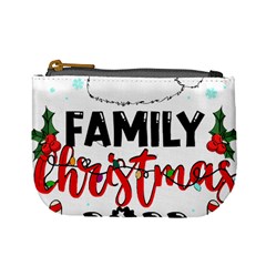 Family Christmas T- Shirt Family Christmas 2022 T- Shirt Mini Coin Purse by ZUXUMI