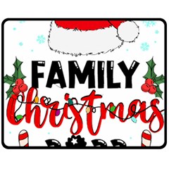 Family Christmas T- Shirt Family Christmas 2022 T- Shirt Fleece Blanket (medium) by ZUXUMI