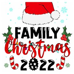 Family Christmas T- Shirt Family Christmas 2022 T- Shirt Wooden Puzzle Square by ZUXUMI