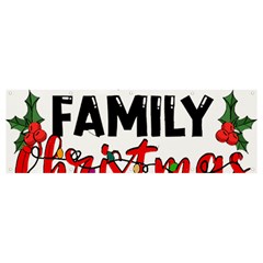 Family Christmas T- Shirt Family Christmas 2022 T- Shirt Banner And Sign 12  X 4  by ZUXUMI