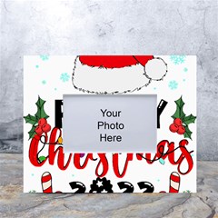 Family Christmas T- Shirt Family Christmas 2022 T- Shirt White Tabletop Photo Frame 4 x6  by ZUXUMI