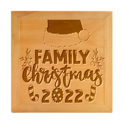 Family Christmas T- Shirt Family Christmas 2022 T- Shirt Wood Photo Frame Cube by ZUXUMI