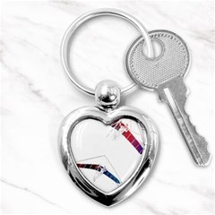 Paragliders T-shirtparaglider Sport Art #paraglider T-shirt (1) Key Chain (heart) by EnriqueJohnson