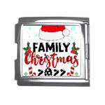 Family Christmas T- Shirt Family Christmas 2022 T- Shirt Mega Link Italian Charm (18mm) Front