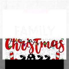 Family Christmas T- Shirt Family Christmas 2022 T- Shirt Rectangular Jigsaw Puzzl by ZUXUMI