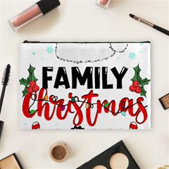 Family Christmas T- Shirt Family Christmas 2022 T- Shirt Cosmetic Bag (large) by ZUXUMI