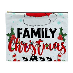 Family Christmas T- Shirt Family Christmas 2022 T- Shirt Cosmetic Bag (xl) by ZUXUMI