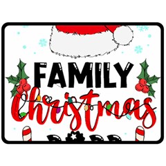 Family Christmas T- Shirt Family Christmas 2022 T- Shirt Fleece Blanket (large) by ZUXUMI