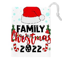 Family Christmas T- Shirt Family Christmas 2022 T- Shirt Drawstring Pouch (5xl) by ZUXUMI