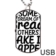 Bread Baking T- Shirt Funny Bread Baking Baker Bake It Happen T- Shirt Dog Tag Usb Flash (two Sides) by JamesGoode