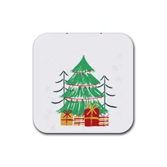 Family Matching Costume T- Shirt Family Matching Costume Family Christmas 2022 Xmas Pajamas T- Shirt Rubber Coaster (square) by ZUXUMI