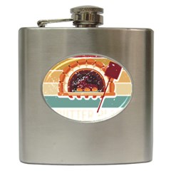 Bread Baking T- Shirt Funny Bread Baking Baker Bake The World A Butter Place T- Shirt (1) Hip Flask (6 Oz) by JamesGoode