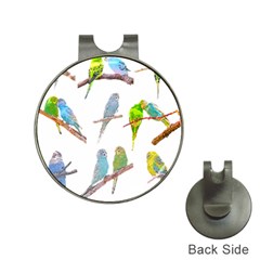 Parakeet T-shirtlots Of Colorful Parakeets - Cute Little Birds T-shirt Hat Clips with Golf Markers