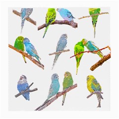 Parakeet T-shirtlots Of Colorful Parakeets - Cute Little Birds T-shirt Medium Glasses Cloth (2 Sides) by EnriqueJohnson