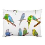 Parakeet T-shirtlots Of Colorful Parakeets - Cute Little Birds T-shirt Pillow Case 26.62 x18.9  Pillow Case