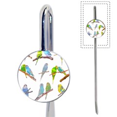 Parakeet T-shirtlots Of Colorful Parakeets - Cute Little Birds T-shirt Book Mark