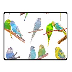 Parakeet T-shirtlots Of Colorful Parakeets - Cute Little Birds T-shirt Fleece Blanket (small) by EnriqueJohnson