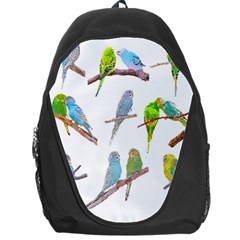 Parakeet T-shirtlots Of Colorful Parakeets - Cute Little Birds T-shirt Backpack Bag