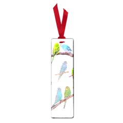 Parakeet T-shirtlots Of Colorful Parakeets - Cute Little Birds T-shirt Small Book Marks