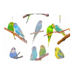 Parakeet T-shirtlots Of Colorful Parakeets - Cute Little Birds T-shirt Mini Square Pill Box by EnriqueJohnson