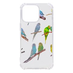 Parakeet T-shirtlots Of Colorful Parakeets - Cute Little Birds T-shirt Iphone 13 Pro Tpu Uv Print Case by EnriqueJohnson