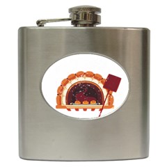 Bread Baking T- Shirt Funny Bread Baking Baker Bake The World A Butter Place T- Shirt (2) Hip Flask (6 Oz) by JamesGoode