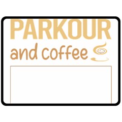 Parkour T-shirtif It Involves Coffee Parkour T-shirt Fleece Blanket (large) by EnriqueJohnson