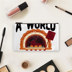 Bread Baking T- Shirt Funny Bread Baking Baker Bake The World A Butter Place T- Shirt Cosmetic Bag (small) by JamesGoode