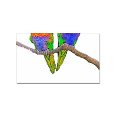 Parrots T-shirtcute Rainbow Loris - Lorikeet T-shirt Sticker (rectangular) by EnriqueJohnson