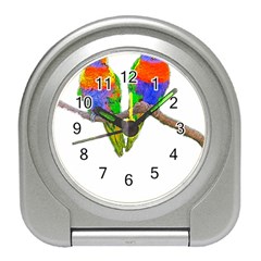 Parrots T-shirtcute Rainbow Loris - Lorikeet T-shirt Travel Alarm Clock by EnriqueJohnson