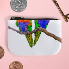 Parrots T-shirtcute Rainbow Loris - Lorikeet T-shirt Mini Coin Purse by EnriqueJohnson