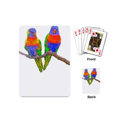 Parrots T-shirtcute Rainbow Loris - Lorikeet T-shirt Playing Cards Single Design (mini) by EnriqueJohnson