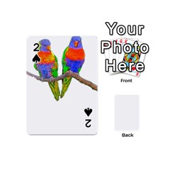 Parrots T-shirtcute Rainbow Loris - Lorikeet T-shirt Playing Cards 54 Designs (mini) by EnriqueJohnson