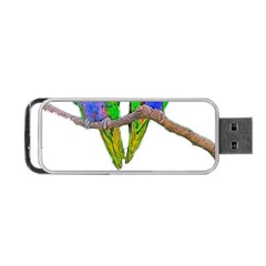 Parrots T-shirtcute Rainbow Loris - Lorikeet T-shirt Portable Usb Flash (two Sides) by EnriqueJohnson