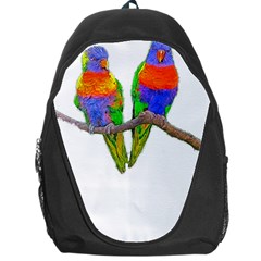 Parrots T-shirtcute Rainbow Loris - Lorikeet T-shirt Backpack Bag by EnriqueJohnson