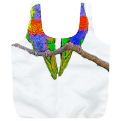 Parrots T-shirtcute Rainbow Loris - Lorikeet T-shirt Full Print Recycle Bag (xl) by EnriqueJohnson