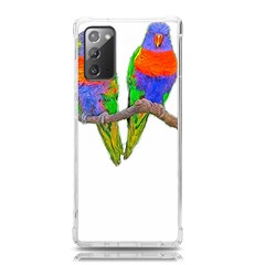 Parrots T-shirtcute Rainbow Loris - Lorikeet T-shirt Samsung Galaxy Note 20 Tpu Uv Case by EnriqueJohnson