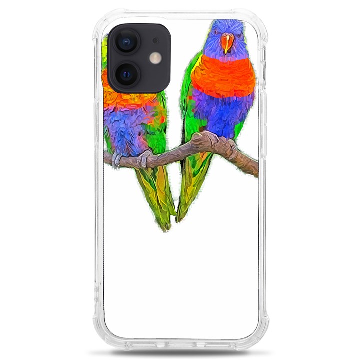 Parrots T-shirtcute Rainbow Loris - Lorikeet T-shirt iPhone 12 mini TPU UV Print Case	