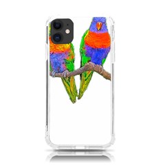 Parrots T-shirtcute Rainbow Loris - Lorikeet T-shirt Iphone 11 Tpu Uv Print Case by EnriqueJohnson