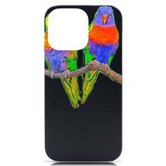 Parrots T-shirtcute Rainbow Loris - Lorikeet T-shirt Iphone 14 Pro Max Black Uv Print Case by EnriqueJohnson