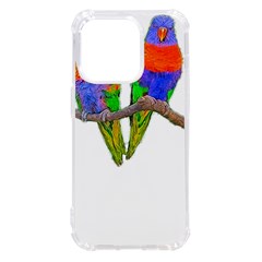 Parrots T-shirtcute Rainbow Loris - Lorikeet T-shirt Iphone 14 Pro Tpu Uv Print Case by EnriqueJohnson