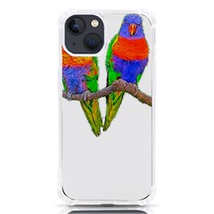 Parrots T-shirtcute Rainbow Loris - Lorikeet T-shirt Iphone 13 Tpu Uv Print Case by EnriqueJohnson