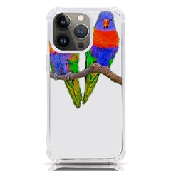 Parrots T-shirtcute Rainbow Loris - Lorikeet T-shirt Iphone 13 Pro Tpu Uv Print Case by EnriqueJohnson