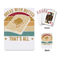 Bread Baking T- Shirt Funny Bread Baking Baker Bake The World A Butter Place T- Shirt Playing Cards Single Design (rectangle) by JamesGoode