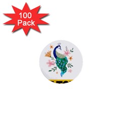 Peacock T-shirtnope Not Today Peacock 65 T-shirt 1  Mini Buttons (100 Pack)  by EnriqueJohnson