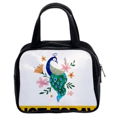 Peacock T-shirtnope Not Today Peacock 65 T-shirt Classic Handbag (two Sides) by EnriqueJohnson