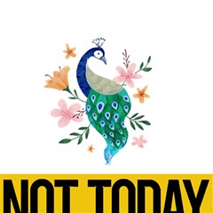 Peacock T-shirtnope Not Today Peacock 65 T-shirt Play Mat (square) by EnriqueJohnson